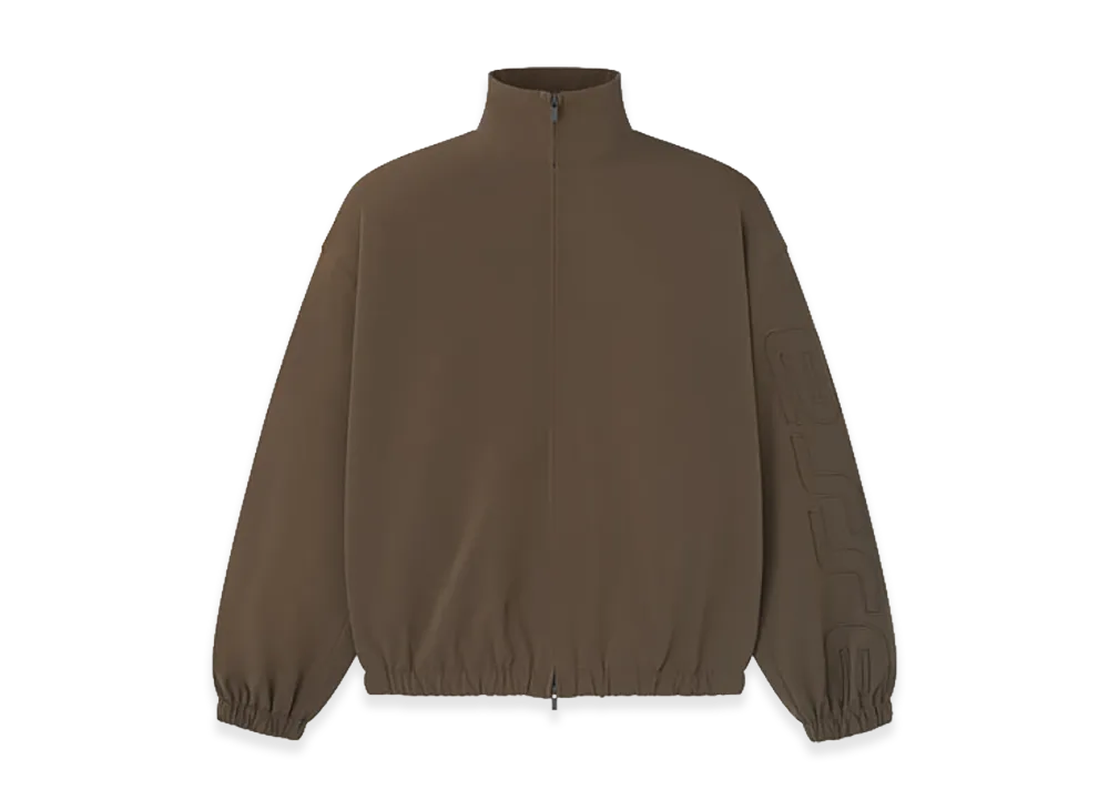 FEAR OF GOD ESSENTIALS Women's Active Trace Full Zip Track Jacket "Brown"