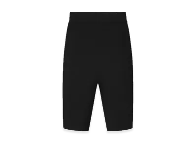 FEAR OF GOD ESSENTIALS Rib Knit Bike Short "Vintage Black"