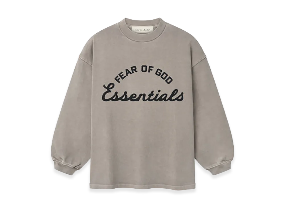 FEAR OF GOD ESSENTIALS Kids Training 90s Long Sleeve Tee "Faded Seal"