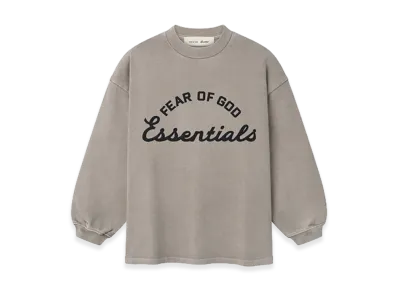 FEAR OF GOD ESSENTIALS Kids Training 90s Long Sleeve Tee "Faded Seal"