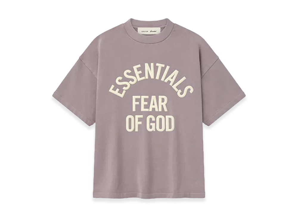 FEAR OF GOD ESSENTIALS Kids Campus 90s Short Sleeve Tee "Faded Mauve"