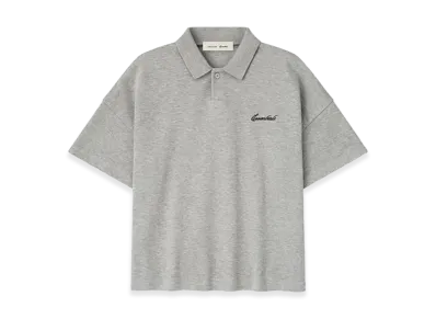 FEAR OF GOD ESSENTIALS Kids Signature Classic Polo "Concrete Heather"