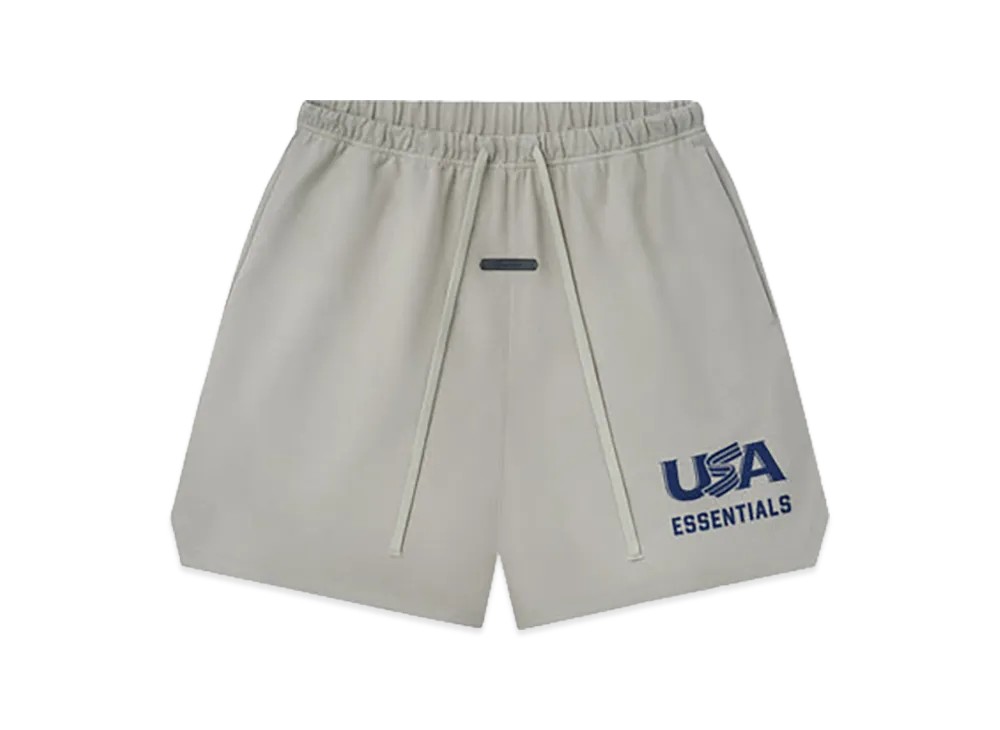 FEAR OF GOD ESSENTIALS USA Baseball Jersey Sweatshort "Seal"