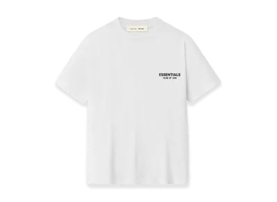 FEAR OF GOD ESSENTIALS Kids Classic Short Sleeve Tee "Bright White"