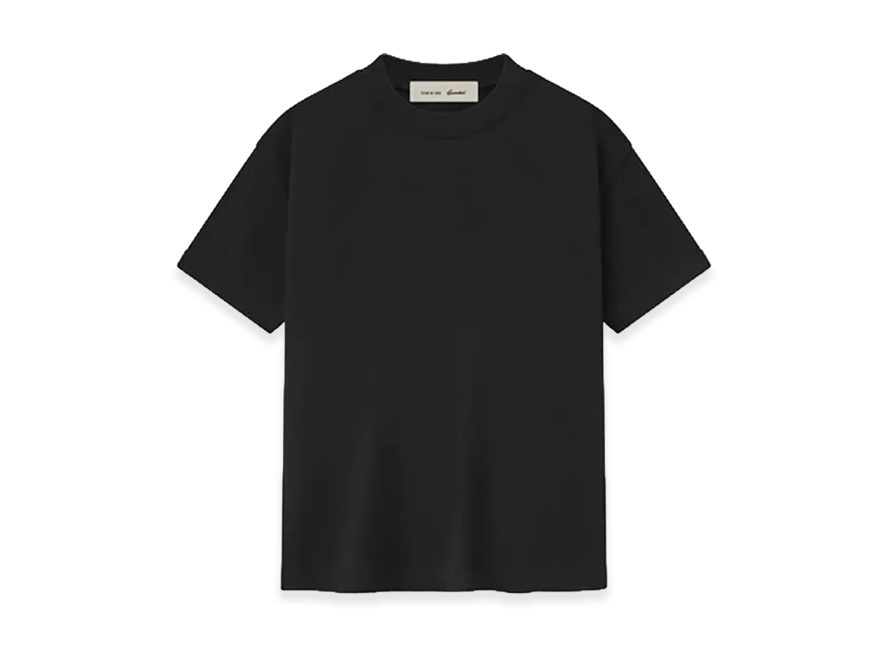 FEAR OF GOD ESSENTIALS Kids Signature 90s Short Sleeve Tee "Black"
