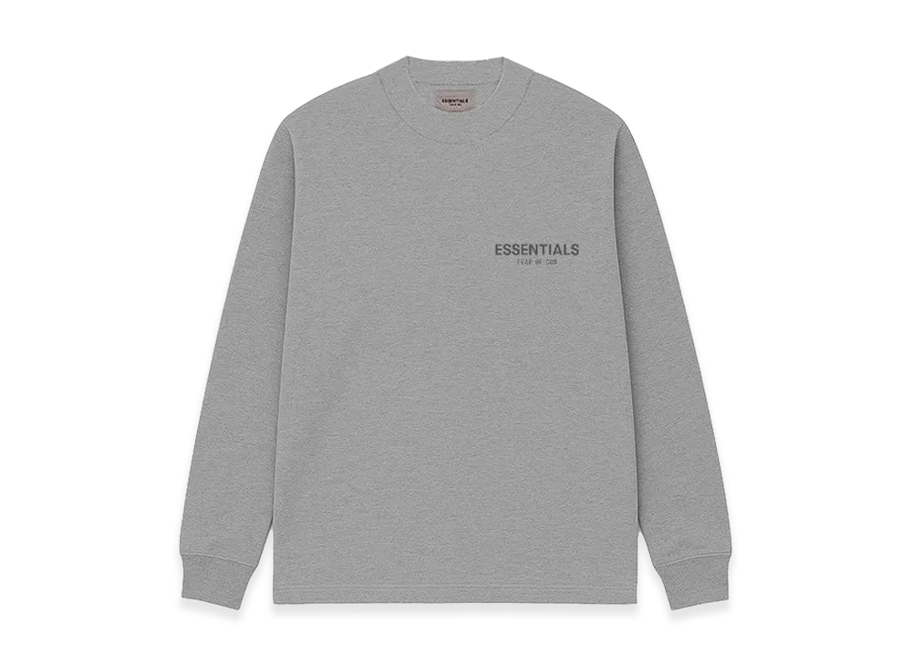 FEAR OF GOD ESSENTIALS Point Logo L/S T-Shirt "Dark Oatmeal"