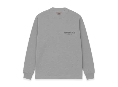 FEAR OF GOD ESSENTIALS Point Logo L/S T-Shirt "Dark Oatmeal"