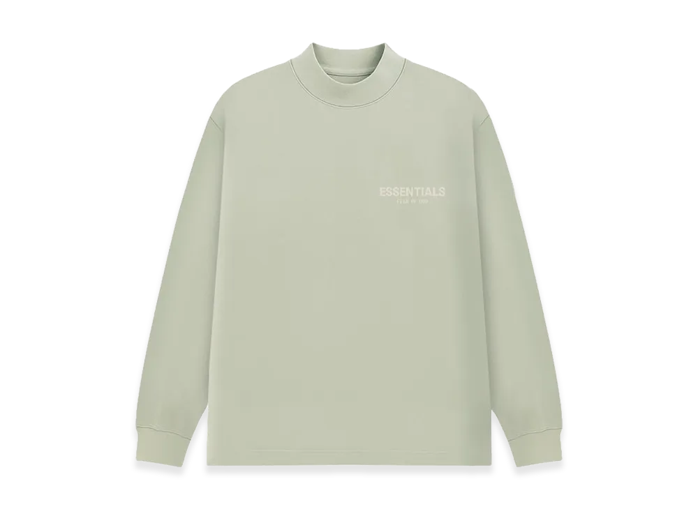 FEAR OF GOD ESSENTIALS Point Logo L/S T-Shirt "Seafoam"