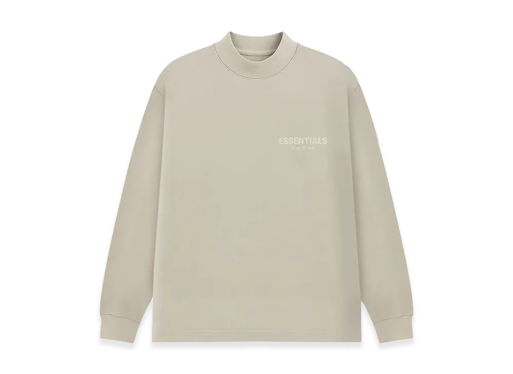 FEAR OF GOD ESSENTIALS Point Logo L/S T-Shirt "Wheat"