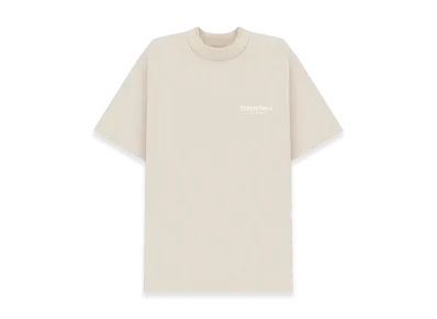 FEAR OF GOD ESSENTIALS Point Logo Short Sleeve T-Shirt "Wheat"