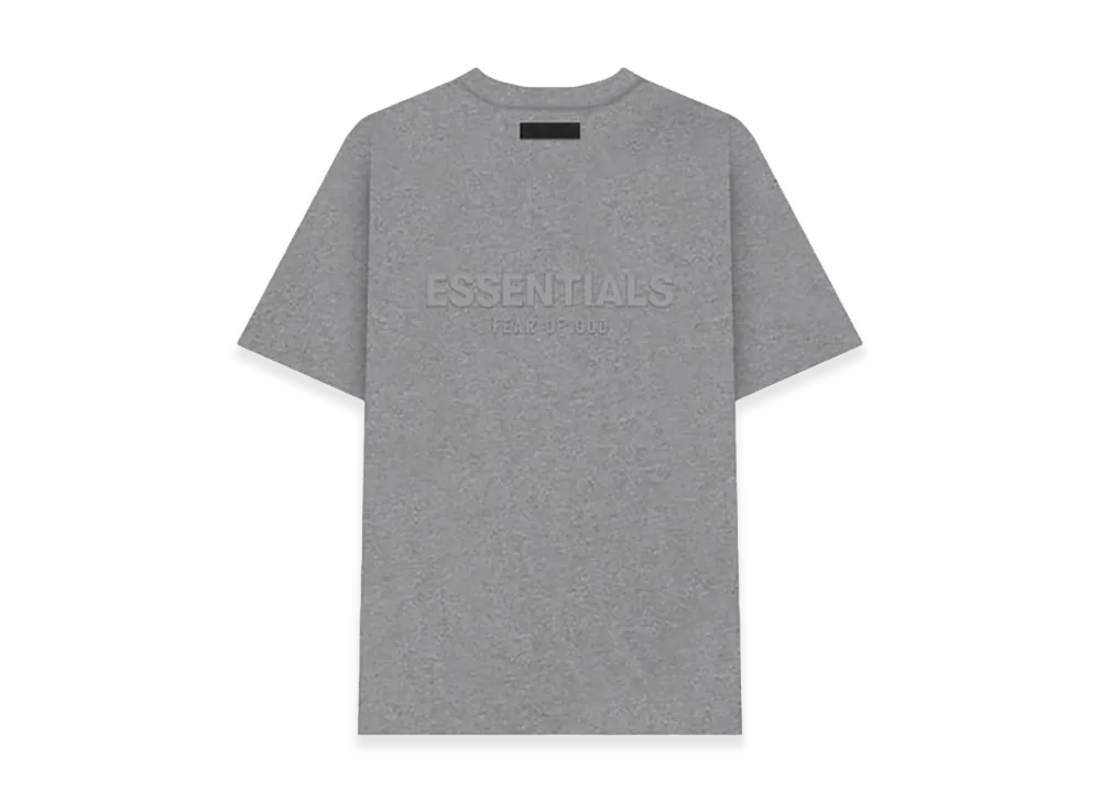 FEAR OF GOD ESSENTIALS Silicone Back Logo Short Sleeve T-Shirt "Dark Oatmeal"