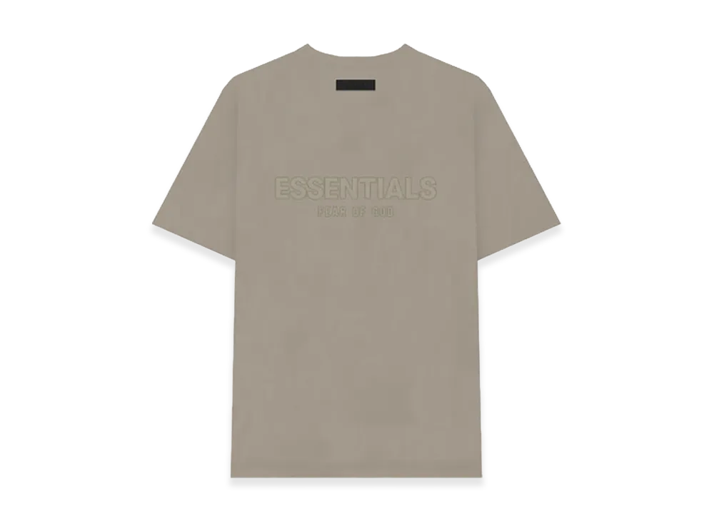 FEAR OF GOD ESSENTIALS Silicone Back Logo Short Sleeve T-Shirt "Moss"