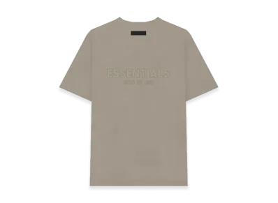 FEAR OF GOD ESSENTIALS Silicone Back Logo Short Sleeve T-Shirt "Moss"