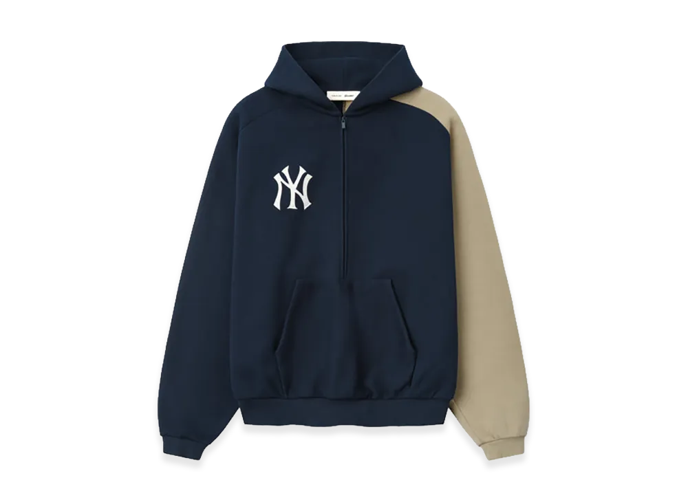 FEAR OF GOD x MLB Yankees Raglan Half Zip Sport Hoodie "Dark Sapphire Overland"