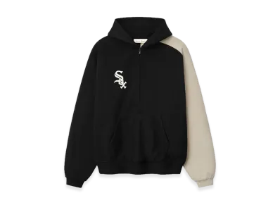 FEAR OF GOD x MLB White Sox Raglan Half Zip Sport Hoodie "Black"