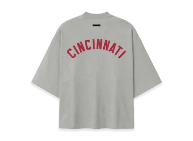 FEAR OF GOD x MLB Reds Merch Tee "Concrete Heather"