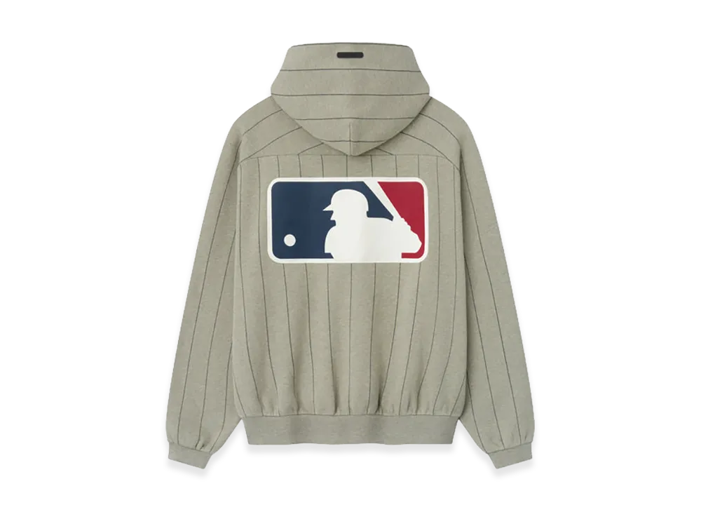 FEAR OF GOD x MLB MLB Raglan Sport Hoodie "Seal Heather W Black Pinstripes"