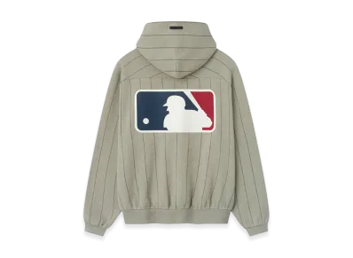 FEAR OF GOD x MLB MLB Raglan Sport Hoodie "Seal Heather W Black Pinstripes"
