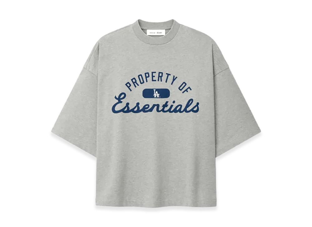 FEAR OF GOD x MLB Dodgers Merch Tee "Concrete Heather"