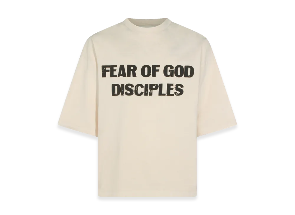 FEAR OF GOD Cotton Oversize T-Shirt "Ivory"