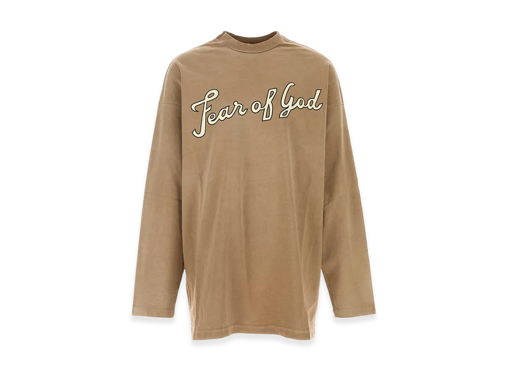 FEAR OF GOD Cotton Oversize T-Shirt "Biscuit/Camel"