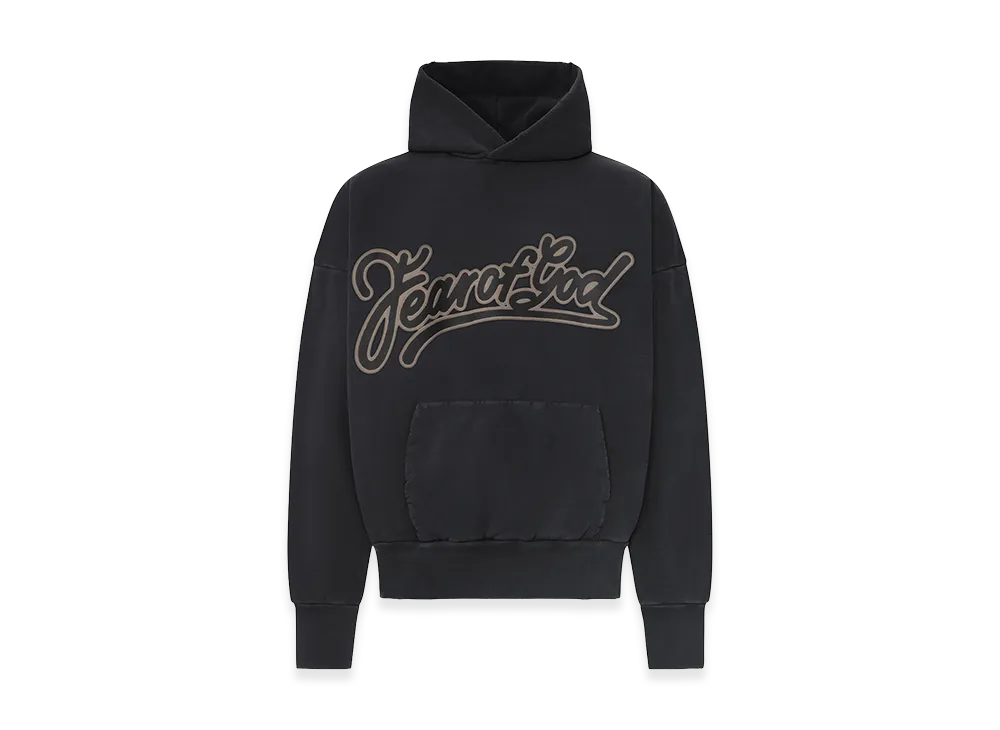FEAR OF GOD Classic Cotton Hoodie with Front Pocket "Black"