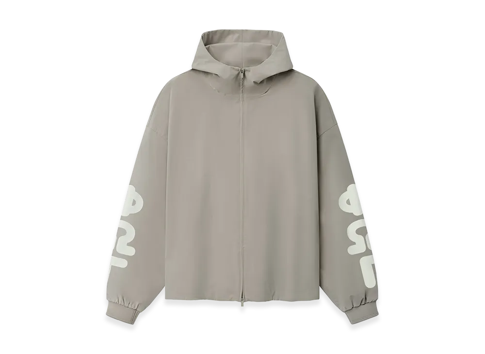 FEAR OF GOD ESSENTIALS Full Zip Hooded Anorak "Seal"