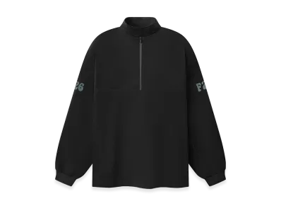 FEAR OF GOD ESSENTIALS Half Zip Track Jacket "Vintage Black"