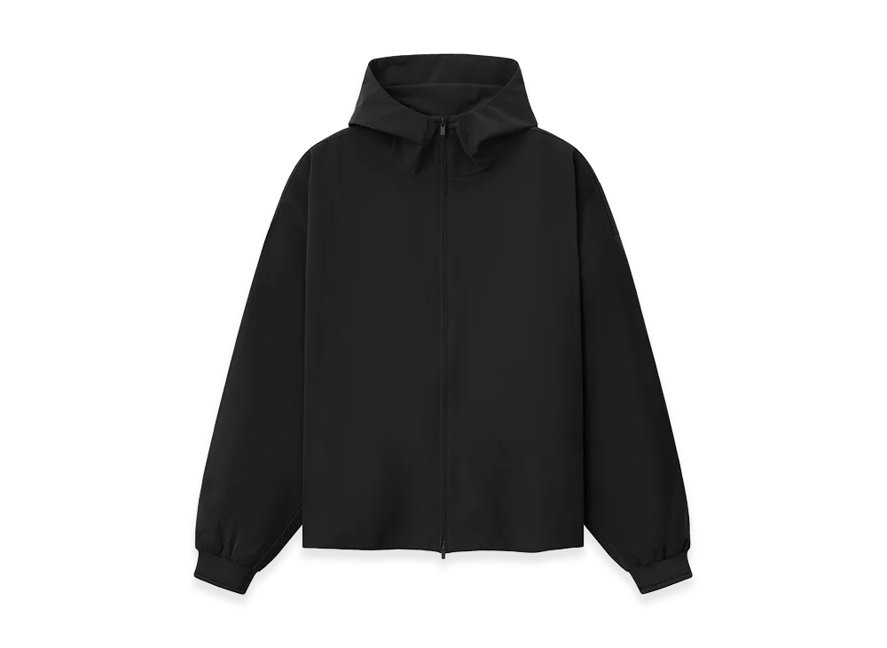 FEAR OF GOD ESSENTIALS Full Zip Hooded Anorak "Vintage Black"