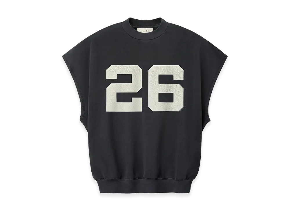 FEAR OF GOD ESSENTIALS Relaxed Fleece Cutoff Sweatshirt "Washed Iron Grey"