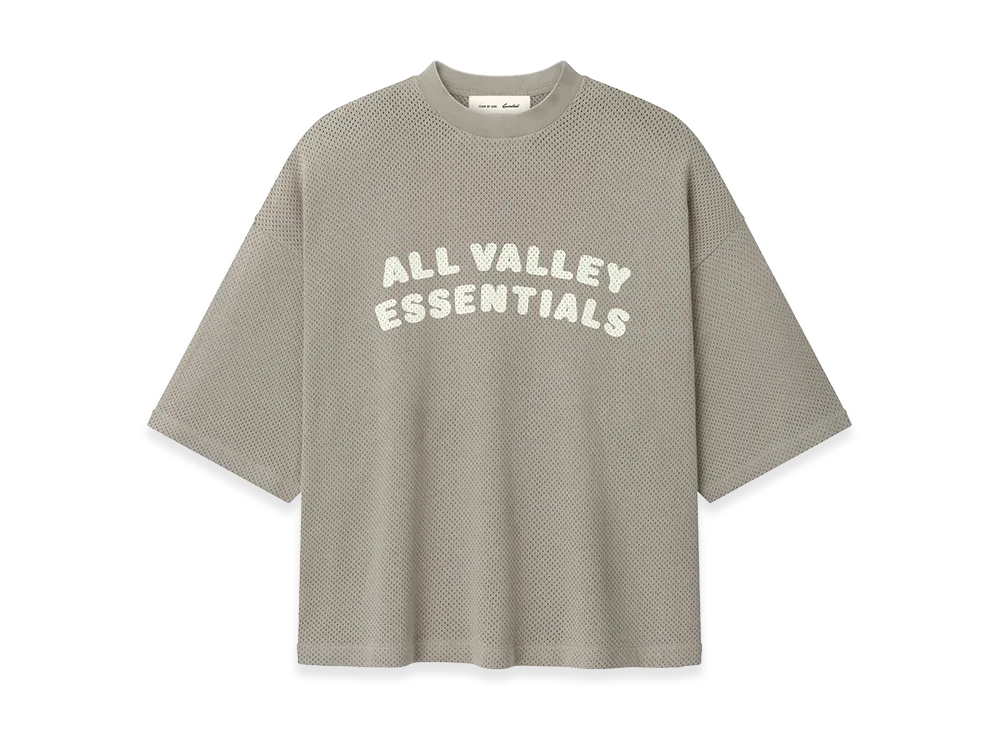 FEAR OF GOD ESSENTIALS Sport Mesh Merch Tee Boxy Fit "Seal"