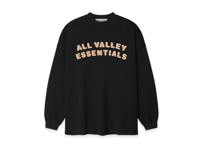 FEAR OF GOD ESSENTIALS Sport Mesh Merch Long Sleeve Tee "Vintage Black"
