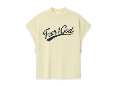 FEAR OF GOD ESSENTIALS Cut Off 90s Tee "Chalk"