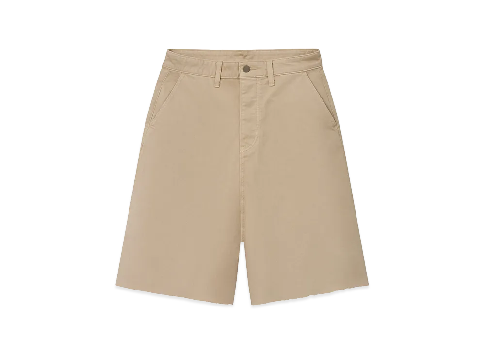FEAR OF GOD ESSENTIALS Raw Cut 5-Pocket Short "Overdyed Dune"