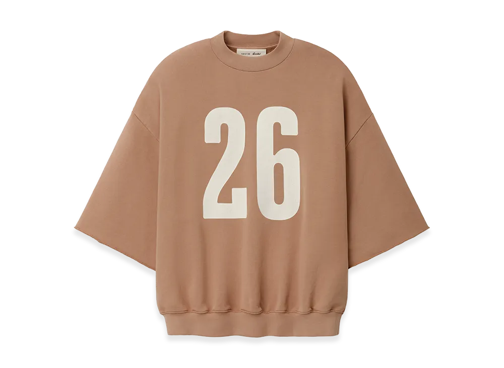 FEAR OF GOD ESSENTIALS 3/4 Sleeve Crewneck "Washed Ginger"