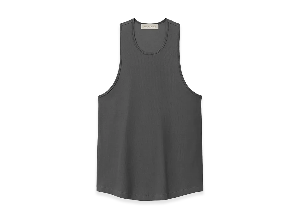 FEAR OF GOD ESSENTIALS Ribbed Essential Tank "Iron Grey"