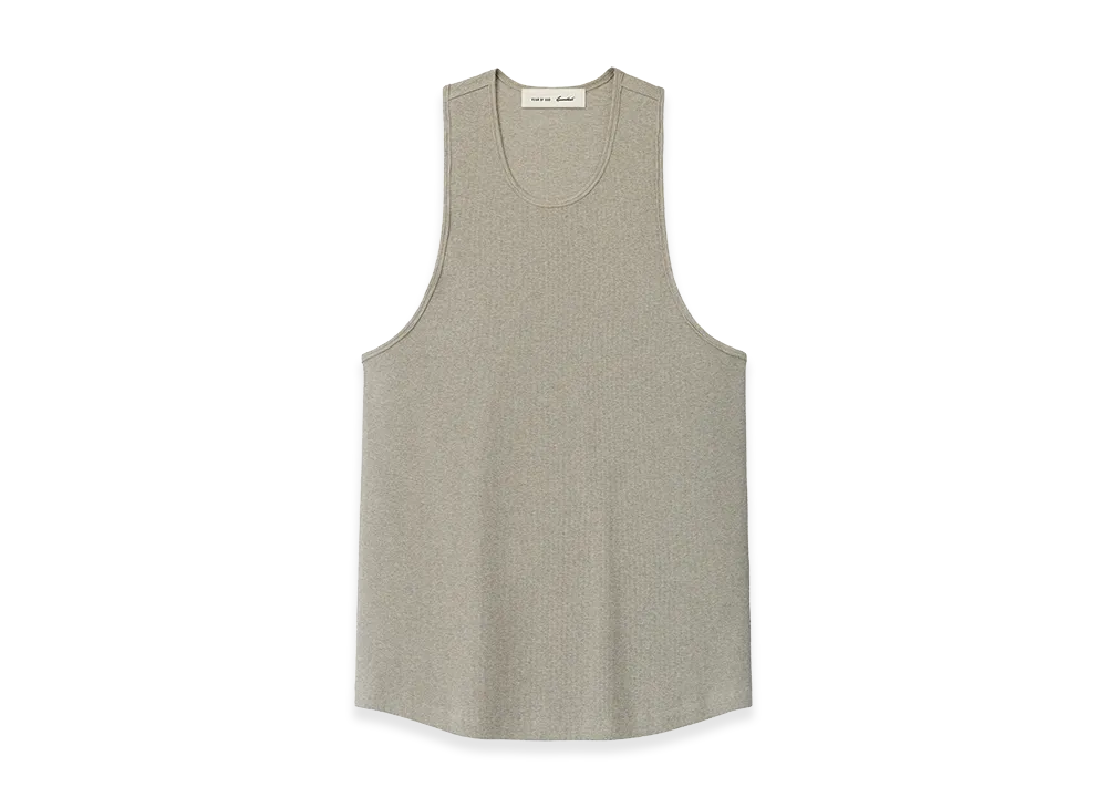 FEAR OF GOD ESSENTIALS Ribbed Essential Tank "Seal Heather"