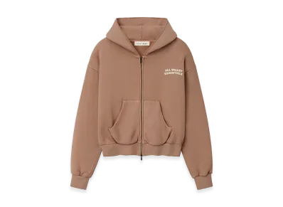 FEAR OF GOD ESSENTIALS Women's 90s Full Zip Hoodie Classic Fit "Washed Ginger"