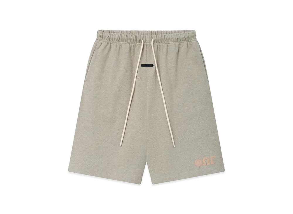 FEAR OF GOD ESSENTIALS Heavy Jersey 90s Sweatshort "Washed Seal Heather"