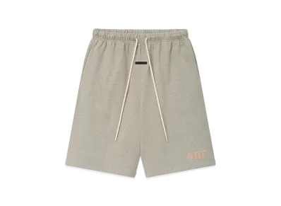 FEAR OF GOD ESSENTIALS Heavy Jersey 90s Sweatshort "Washed Seal Heather"