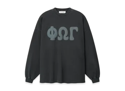 FEAR OF GOD ESSENTIALS Heavy Jersey Merch Long Sleeve Tee "Washed Iron Grey"