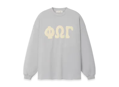 FEAR OF GOD ESSENTIALS Heavy Jersey Merch Long Sleeve Tee "Washed Overcast"