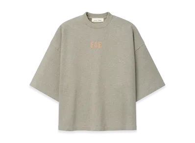 FEAR OF GOD ESSENTIALS Heavy Jersey Merch Tee Boxy Fit "Washed Seal Heather"