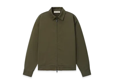 FEAR OF GOD ESSENTIALS Cotton Twill Work Jacket "Moss"