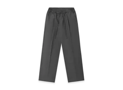 FEAR OF GOD ESSENTIALS Cotton Twill Pleat Front Drawstring Pant "Iron Grey"
