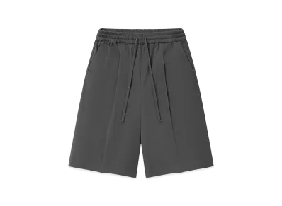 FEAR OF GOD ESSENTIALS Cotton Twill Relaxed Drawstring Short "Iron Grey"