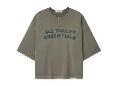 FEAR OF GOD ESSENTIALS 3/4 Henley Sweatshirt "Washed Seal"