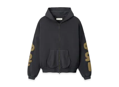 FEAR OF GOD ESSENTIALS 90s Zip-Up Hoodie "Washed Iron Grey"