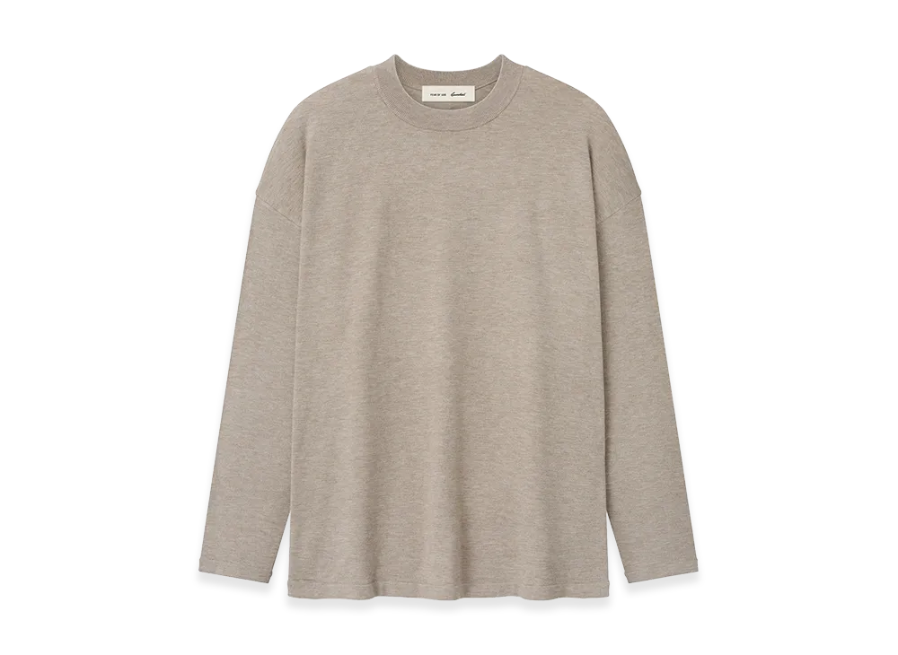 FEAR OF GOD ESSENTIALS Soft Knit Long Sleeve Tee "Seal Heather"