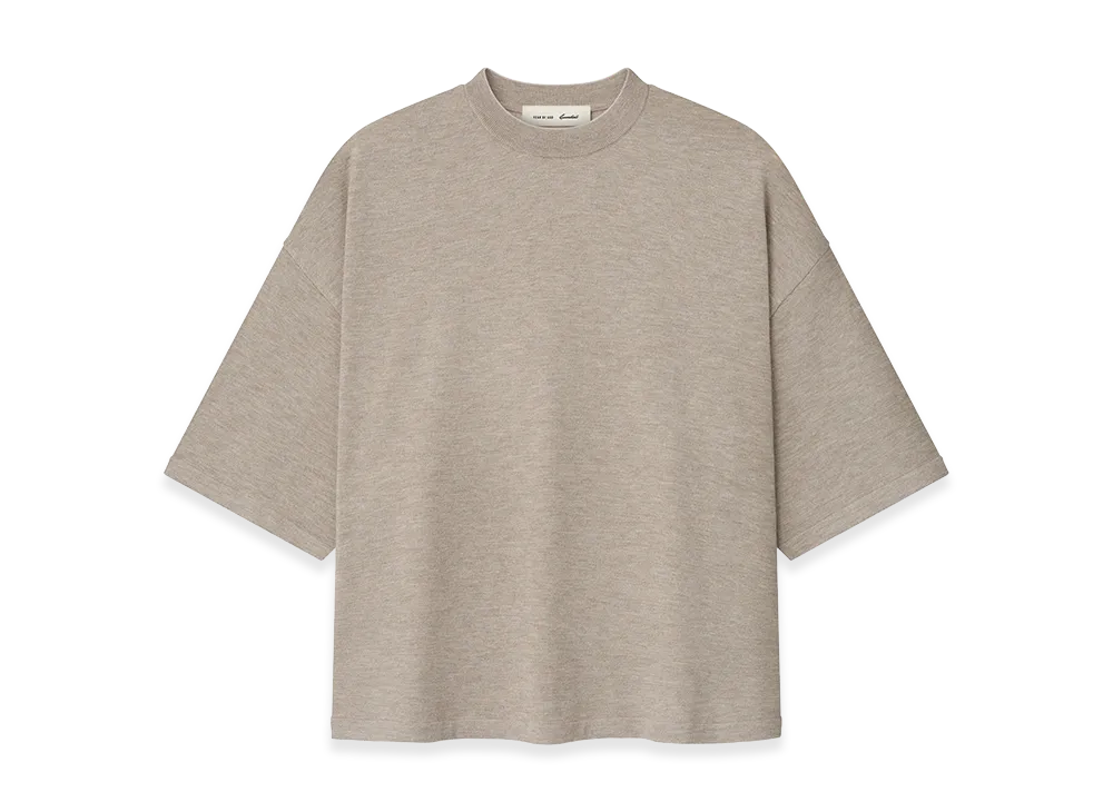 FEAR OF GOD ESSENTIALS Soft Knit Tee "Seal Heather"